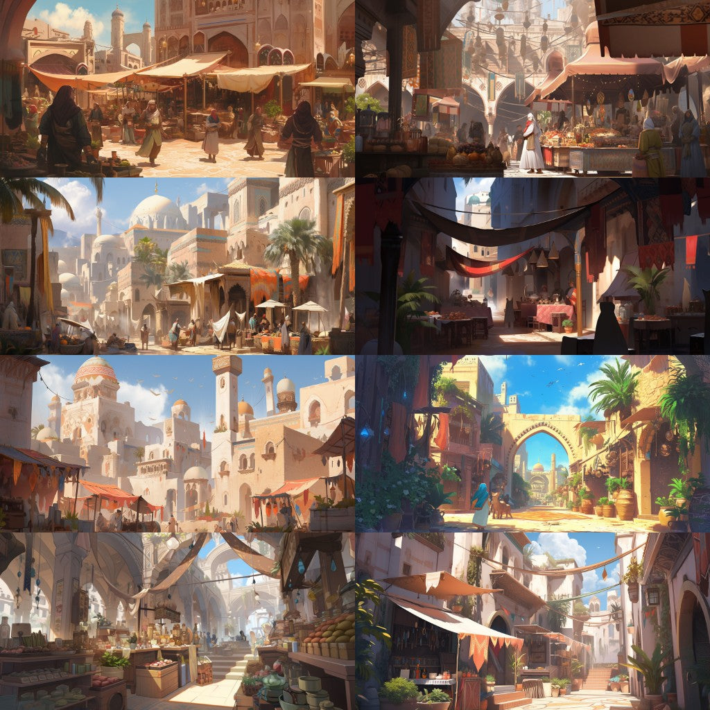 Arabian 220 background illustrations
