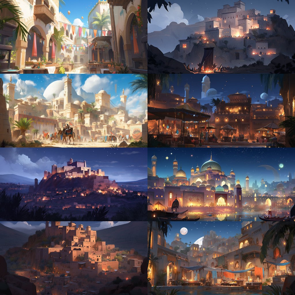 Arabian 220 background illustrations