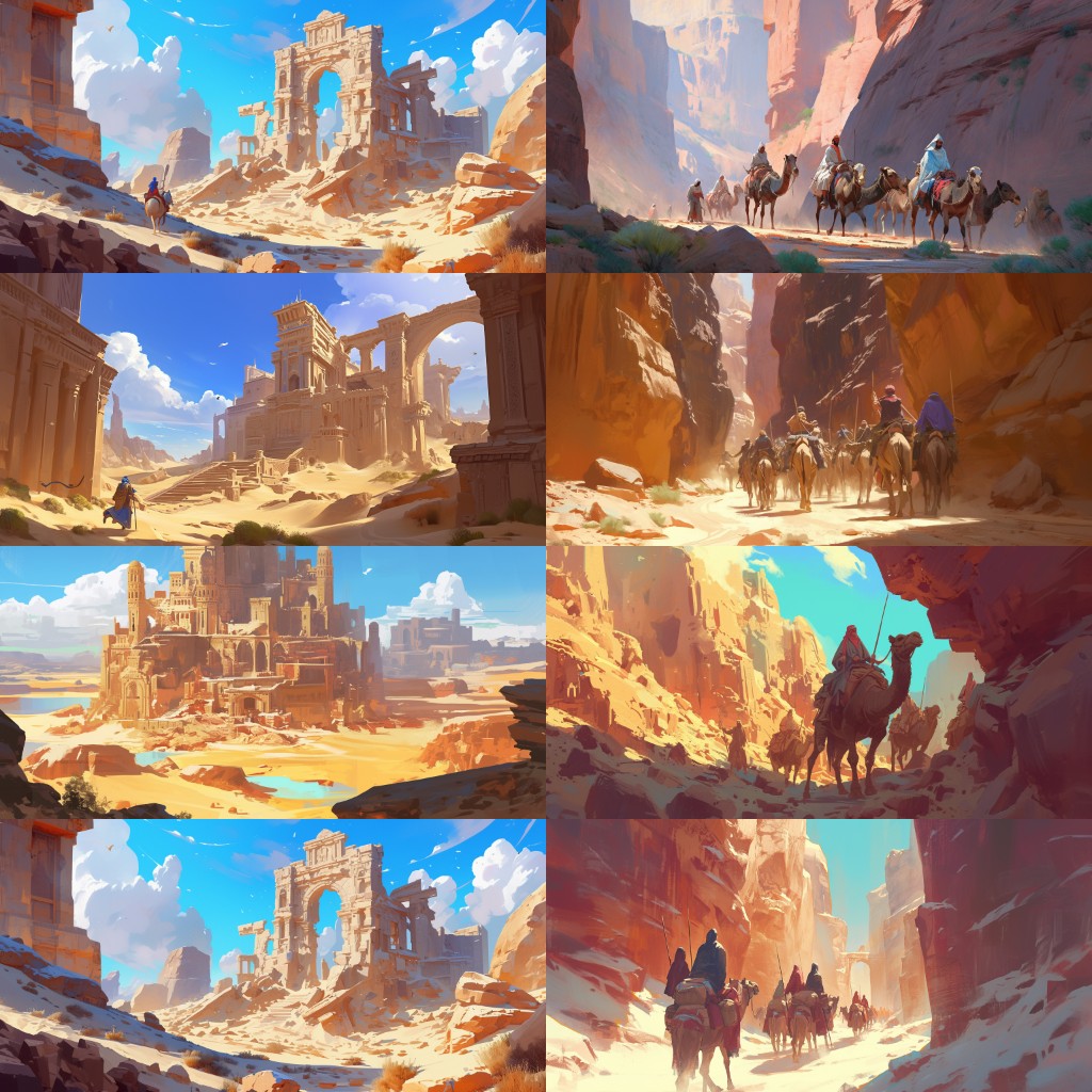 Arabian 220 background illustrations