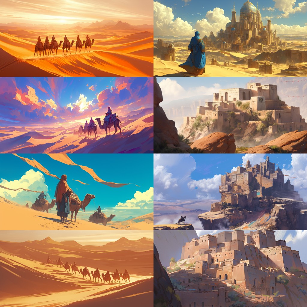 Arabian 220 background illustrations