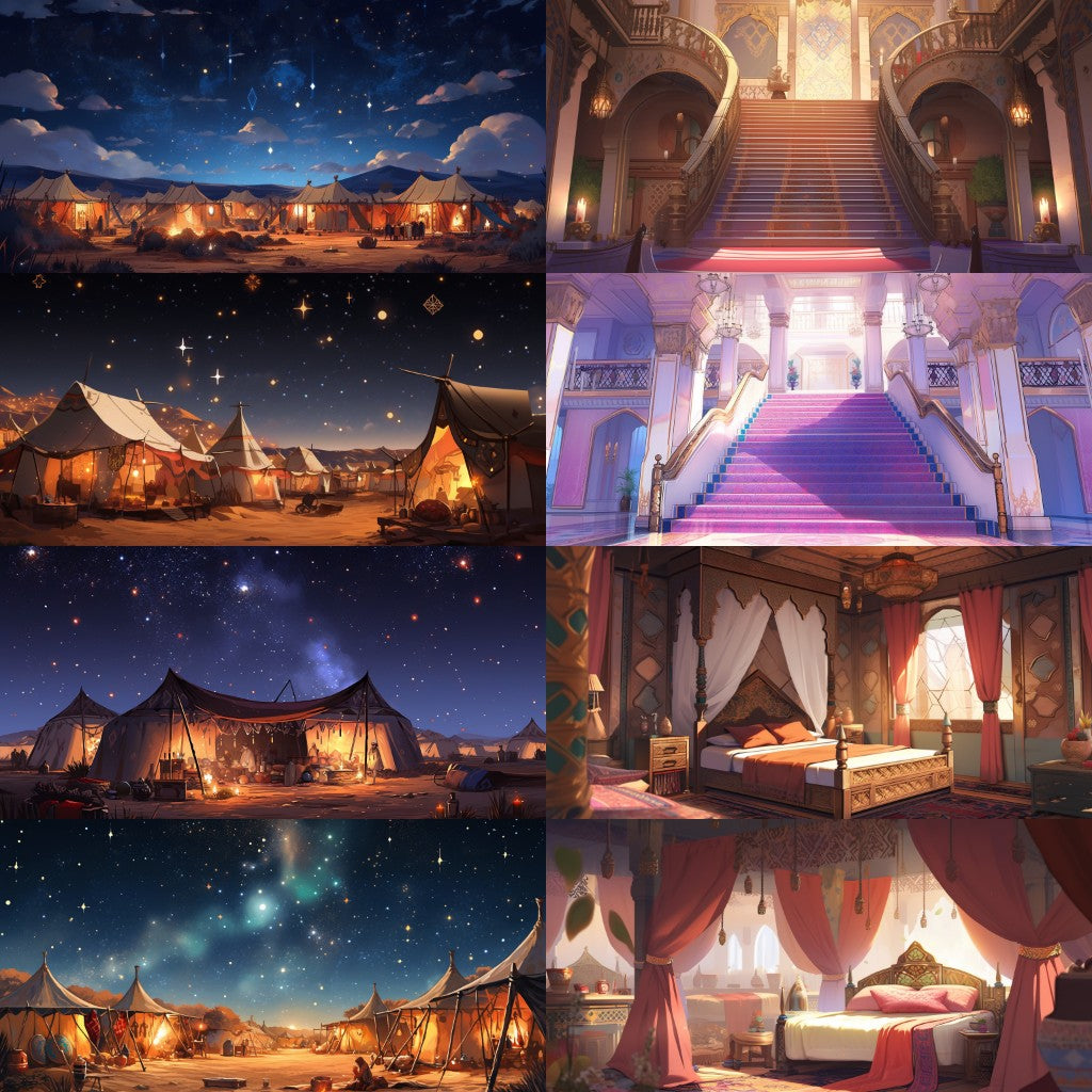 Arabian 220 background illustrations