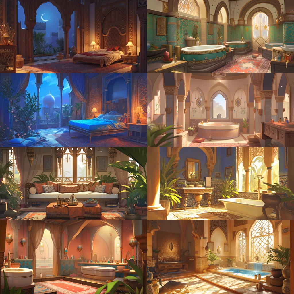 Arabian 220 background illustrations