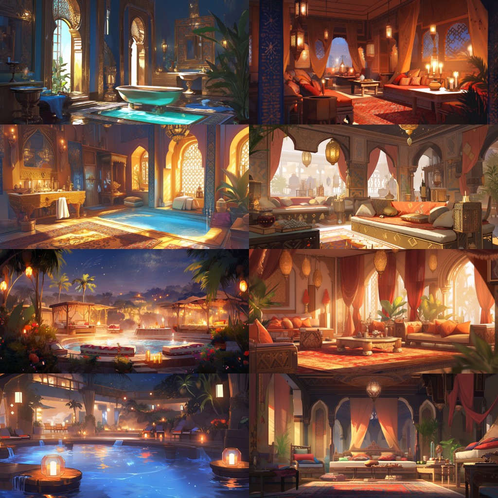 Arabian 220 background illustrations