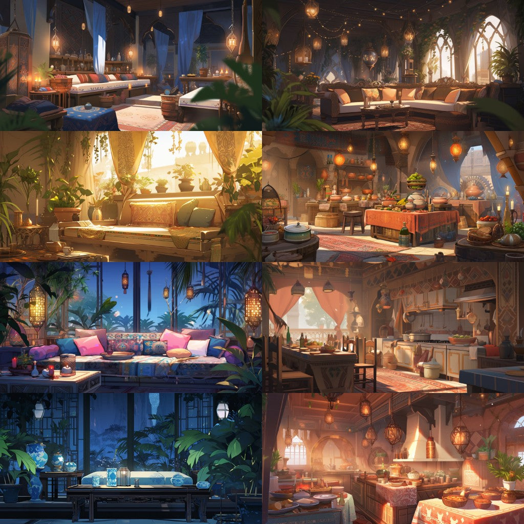 Arabian 220 background illustrations
