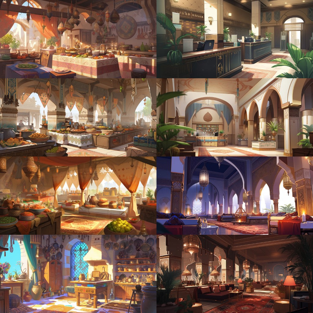 Arabian 220 background illustrations