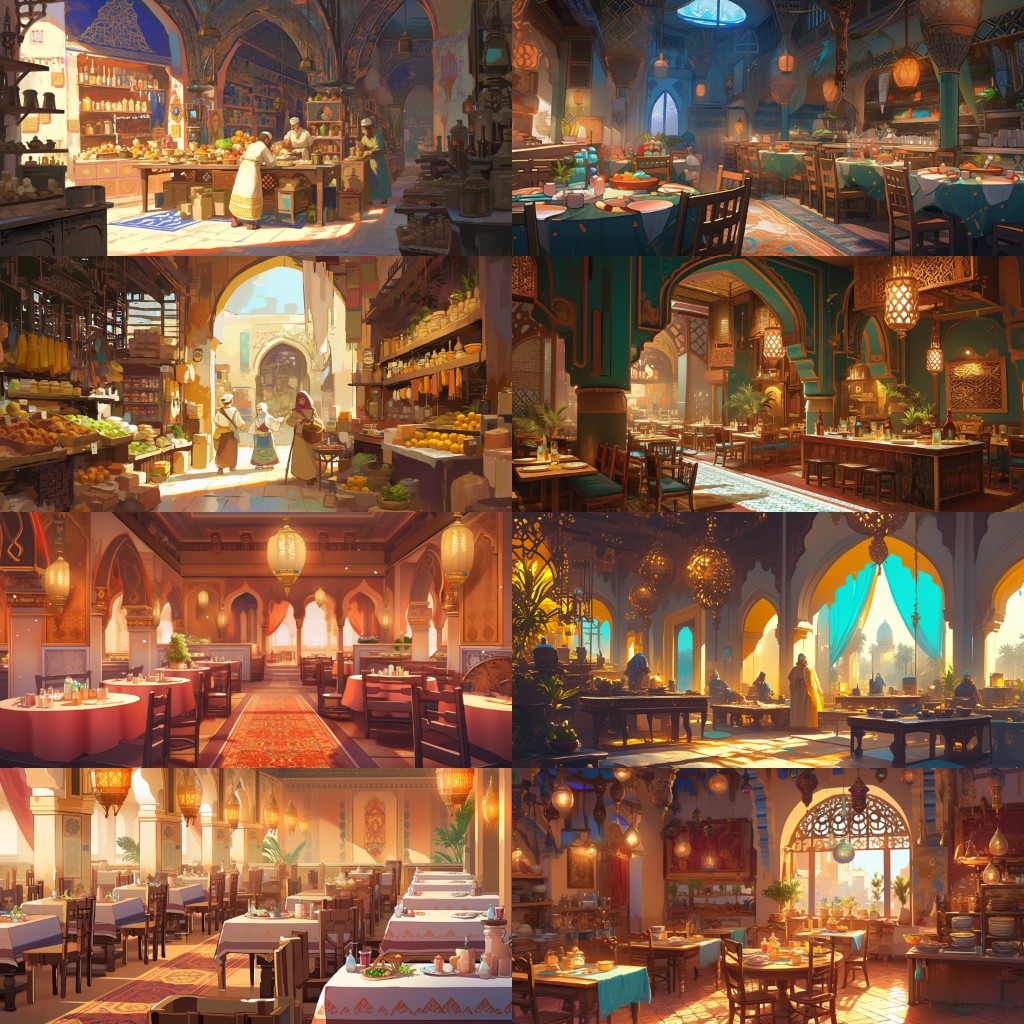 Arabian 220 background illustrations