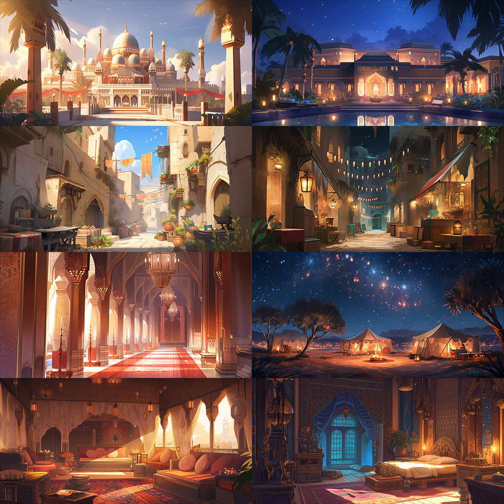Arabian 220 background illustrations