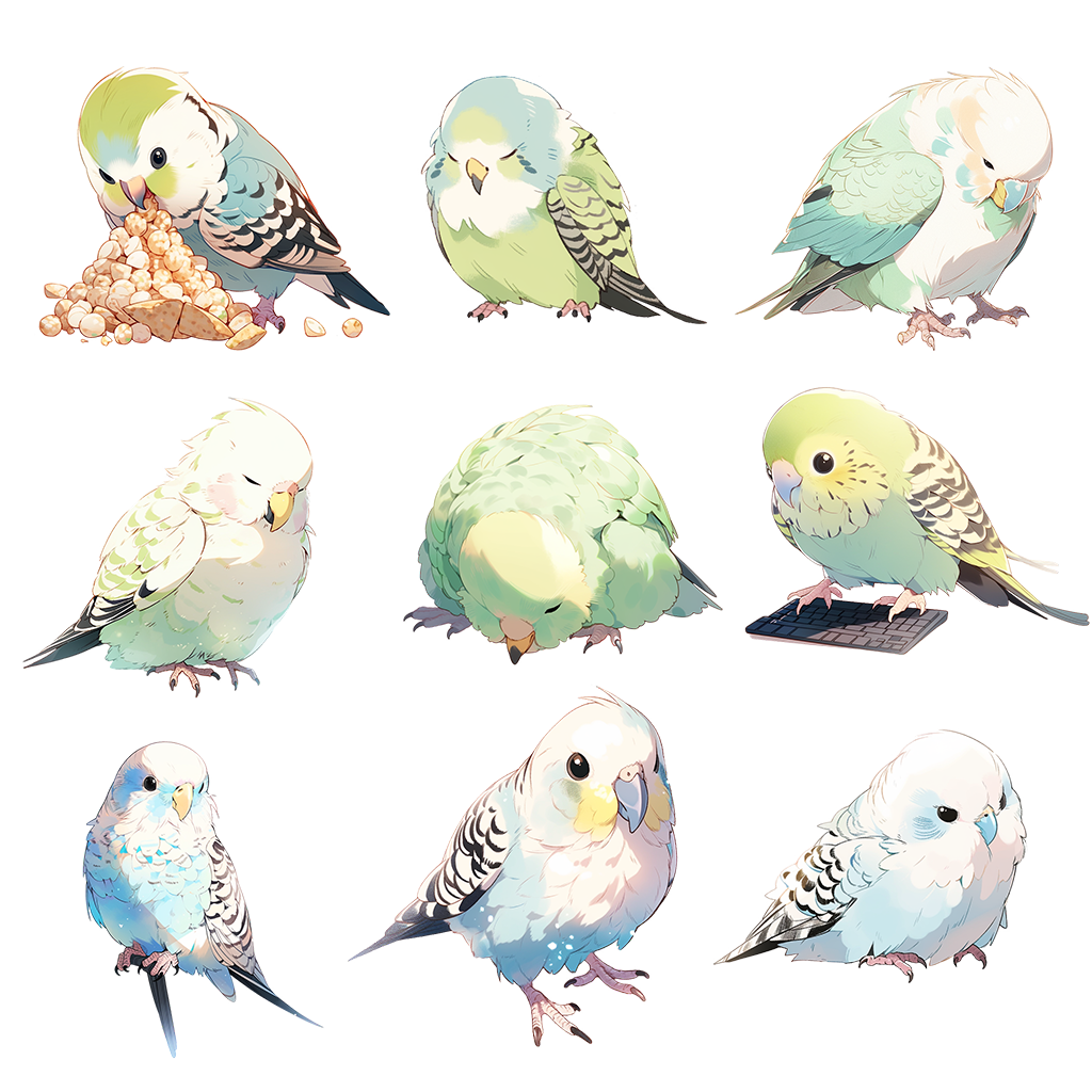 Bird 100 Illustrations (Transparent PNG)