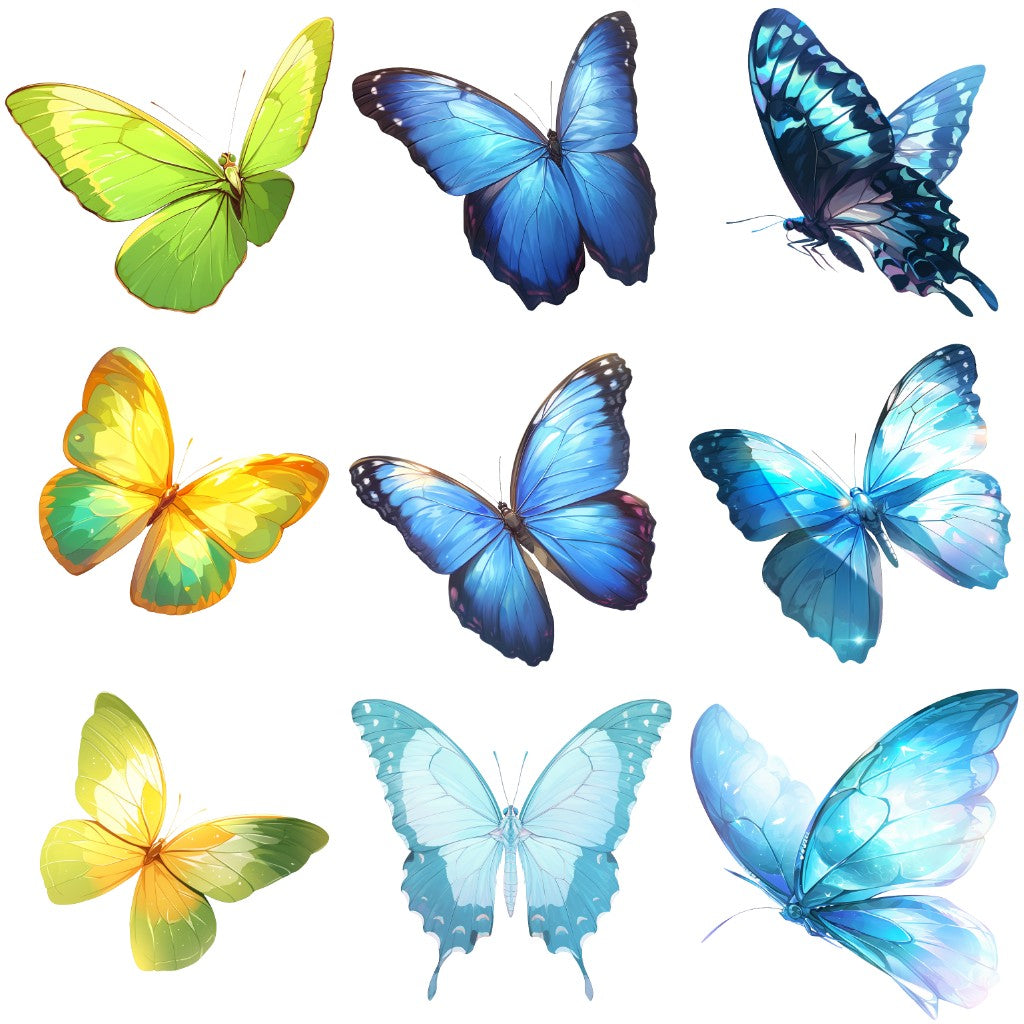 Butterfly 55 Illustrations (Transparent PNG)