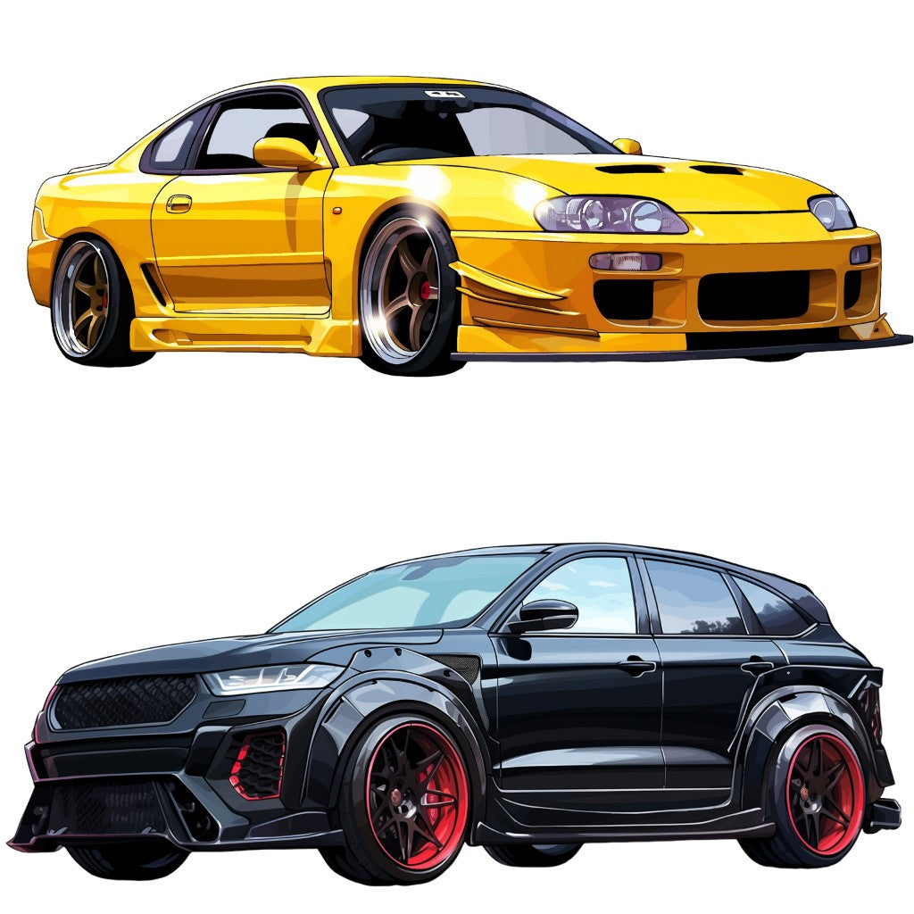 Car 50 Illustrations (Transparent PNG)