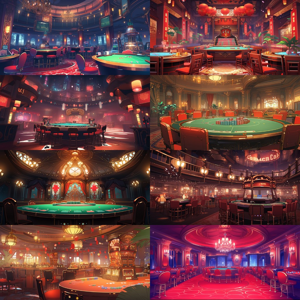 Casino 167 background illustrations