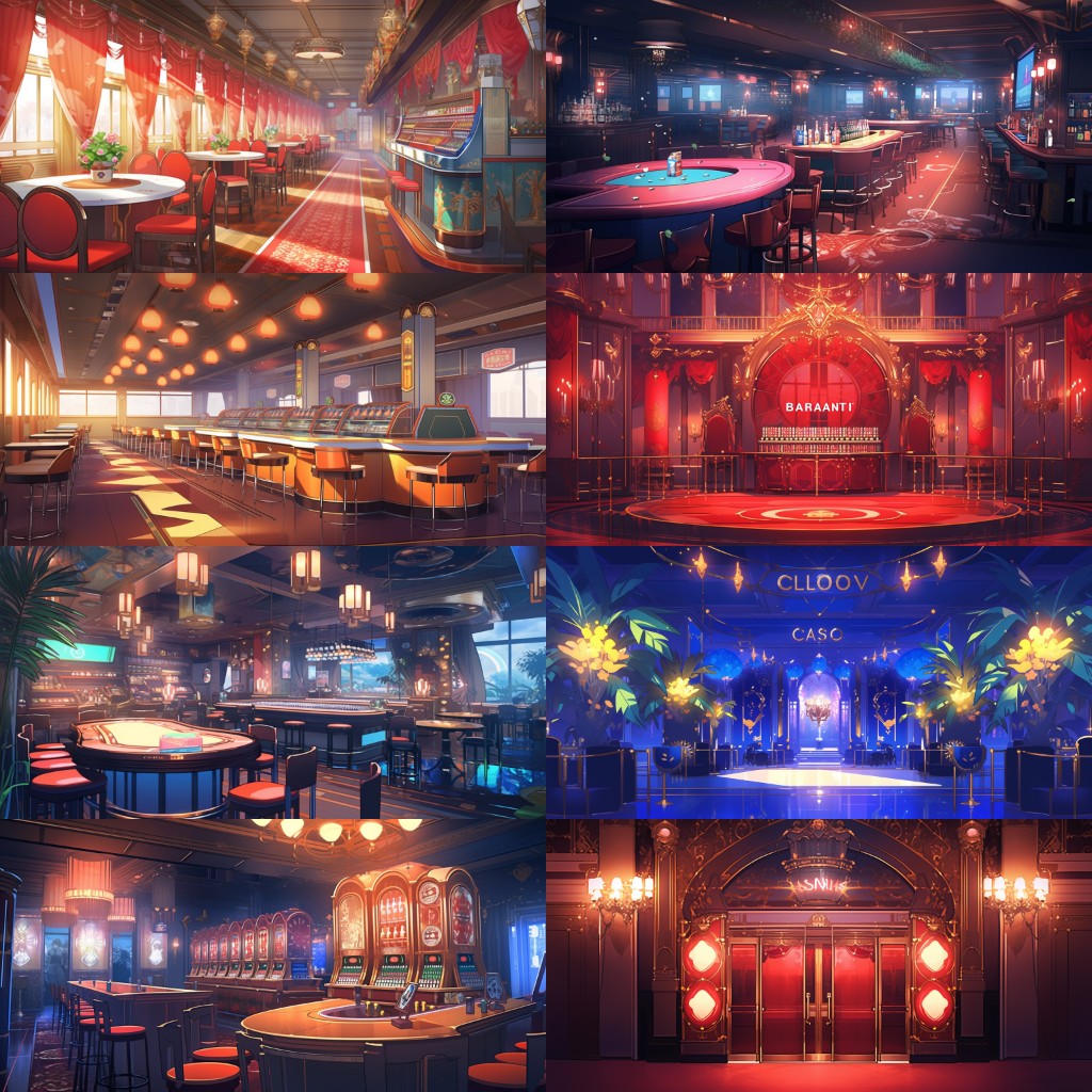 Casino 167 background illustrations