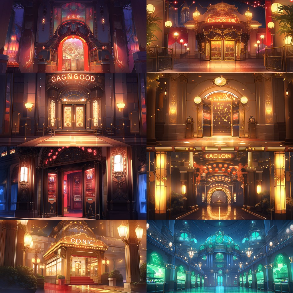 Casino 167 background illustrations