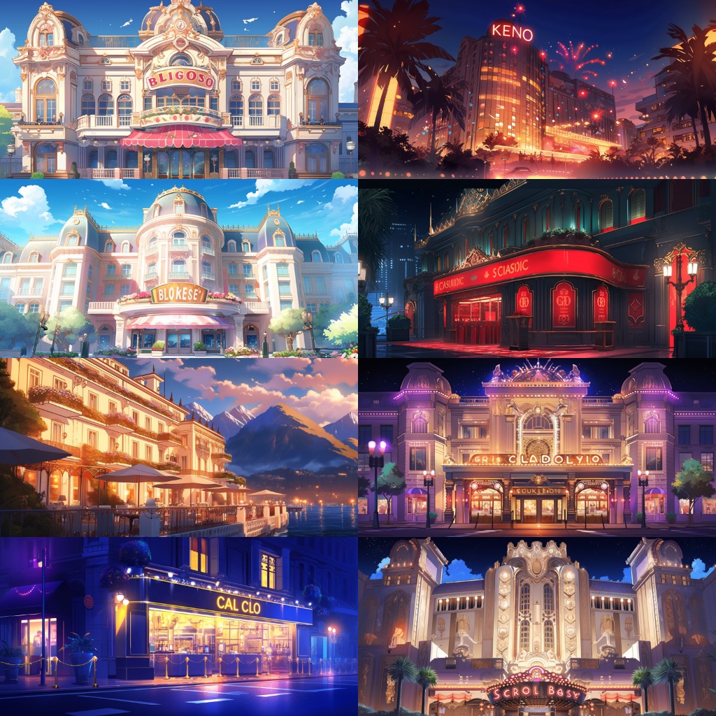 Casino 167 background illustrations