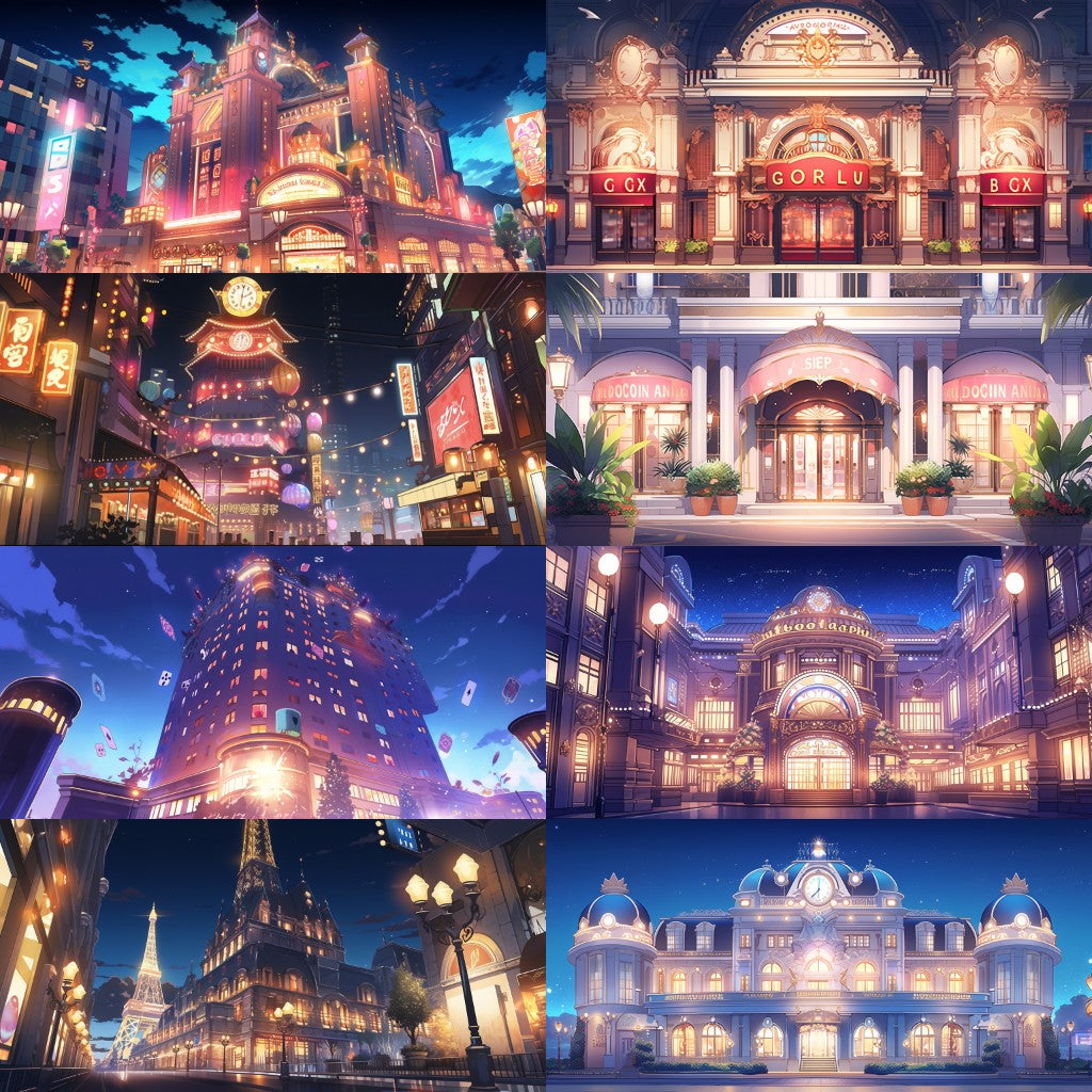 Casino 167 background illustrations