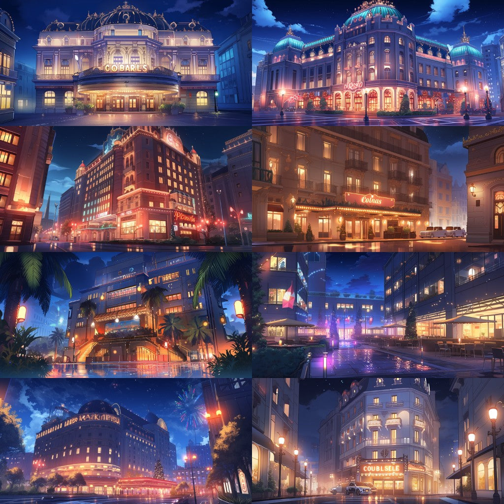 Casino 167 background illustrations