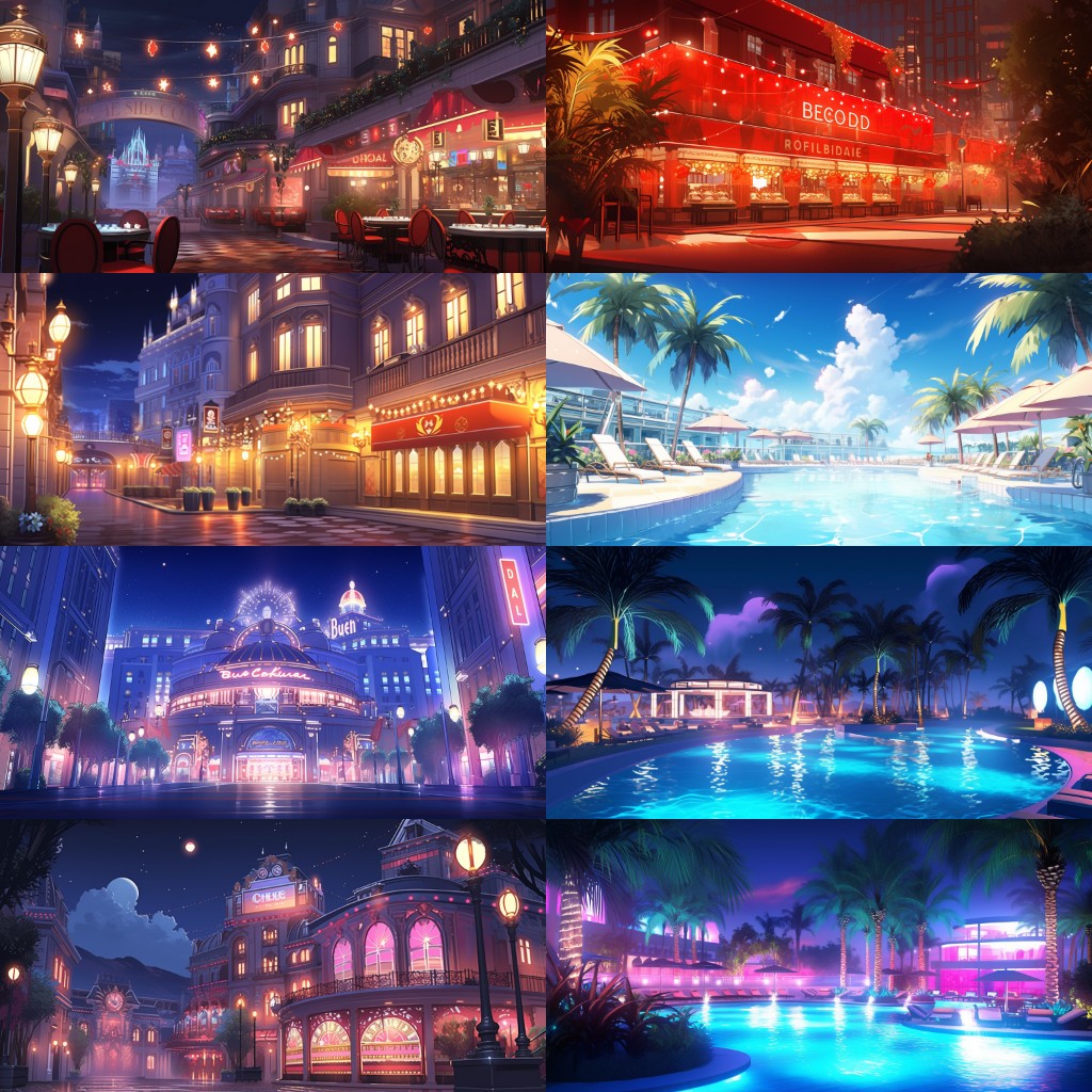 Casino 167 background illustrations