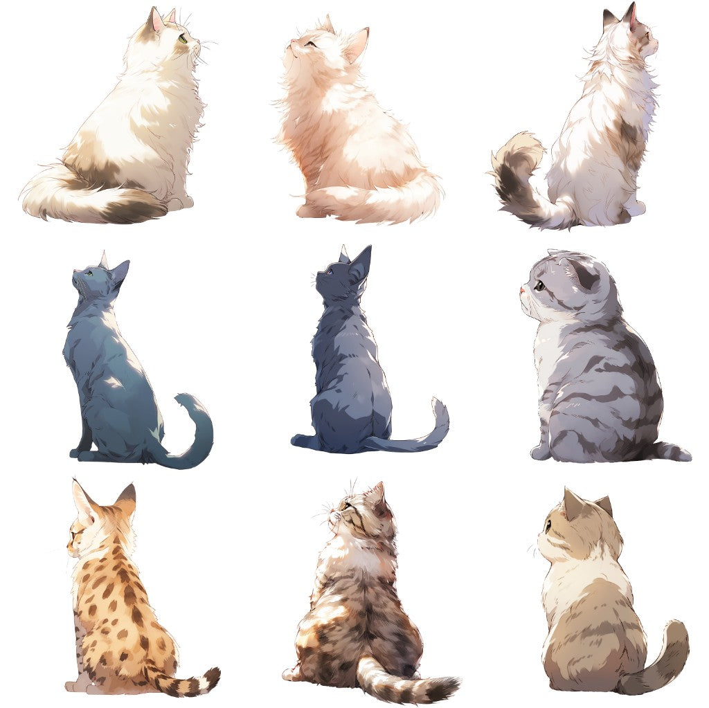 Cat 161 Illustrations (Transparent PNG)
