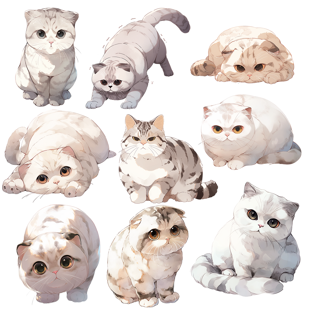 Cat 161 Illustrations (Transparent PNG)