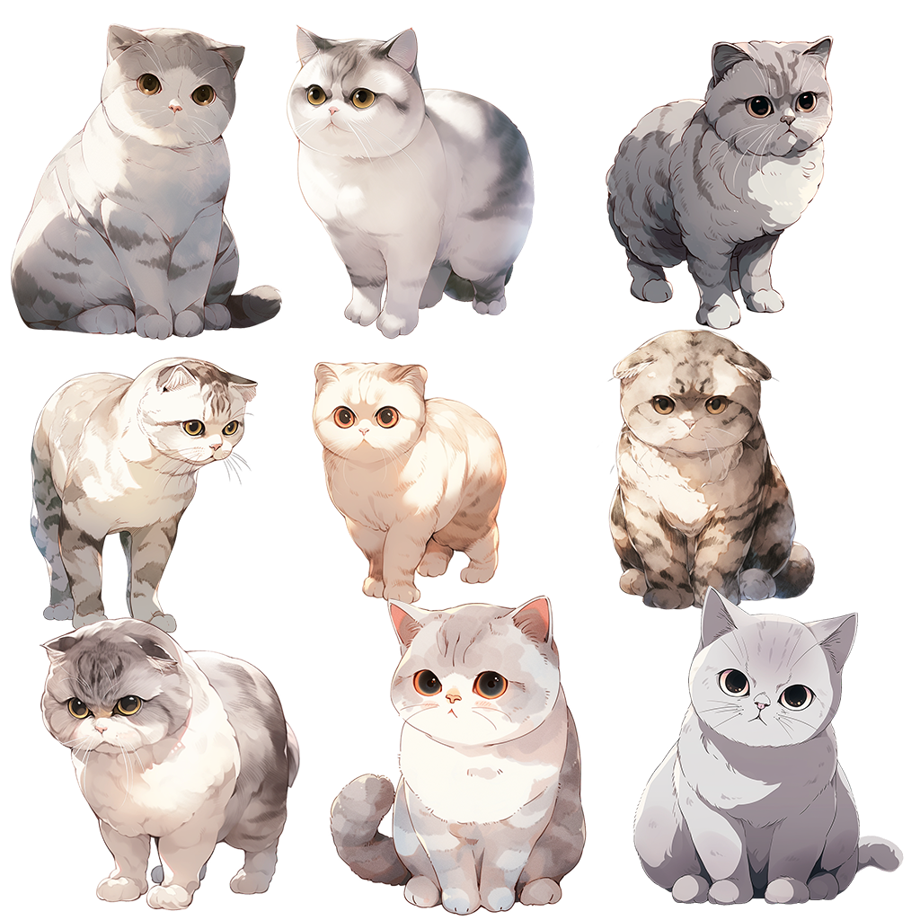 Cat 161 Illustrations (Transparent PNG)