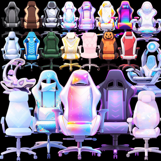 游戏椅 52 幅插图 (透明 PNG)