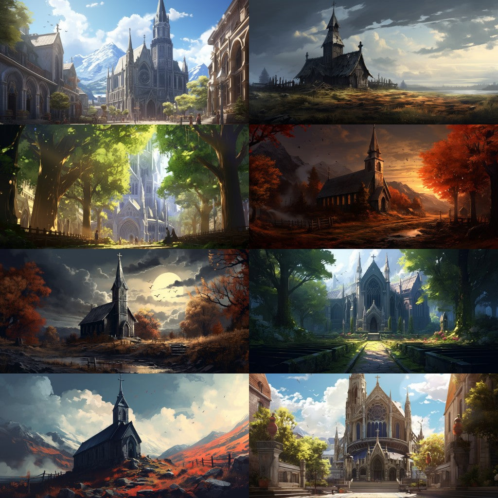 Church 200 background illustrations