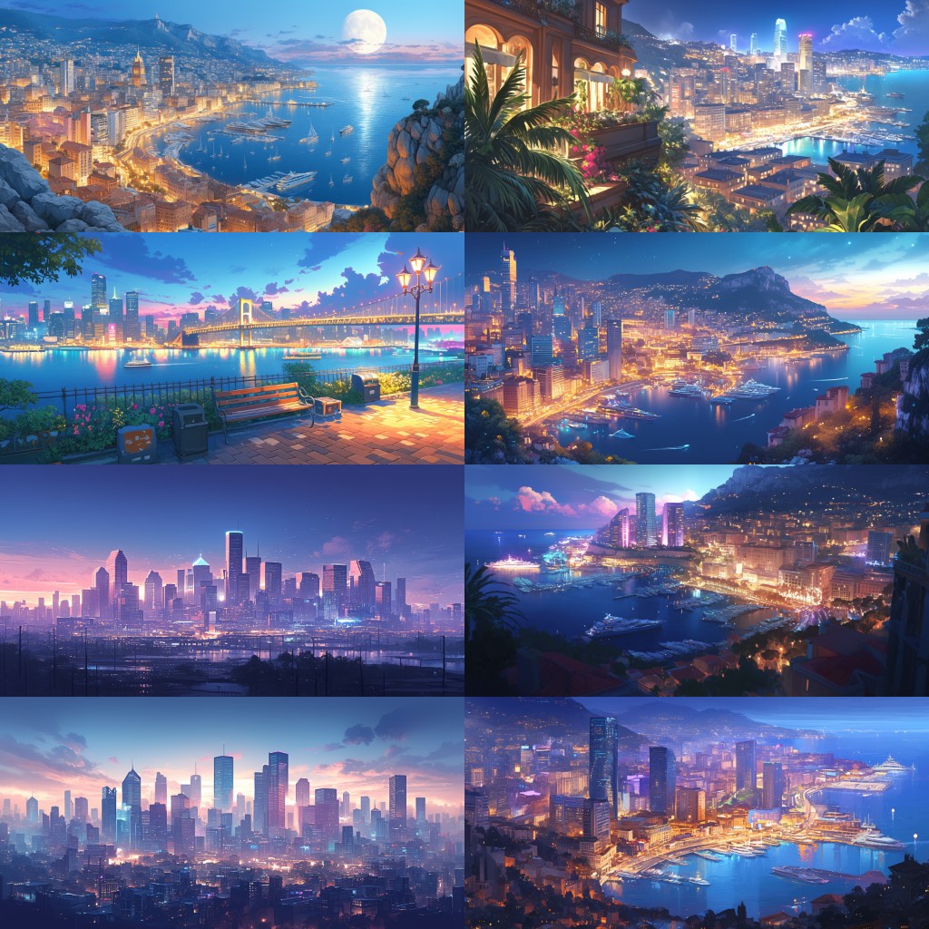 City - Distant view 250 background illustrations