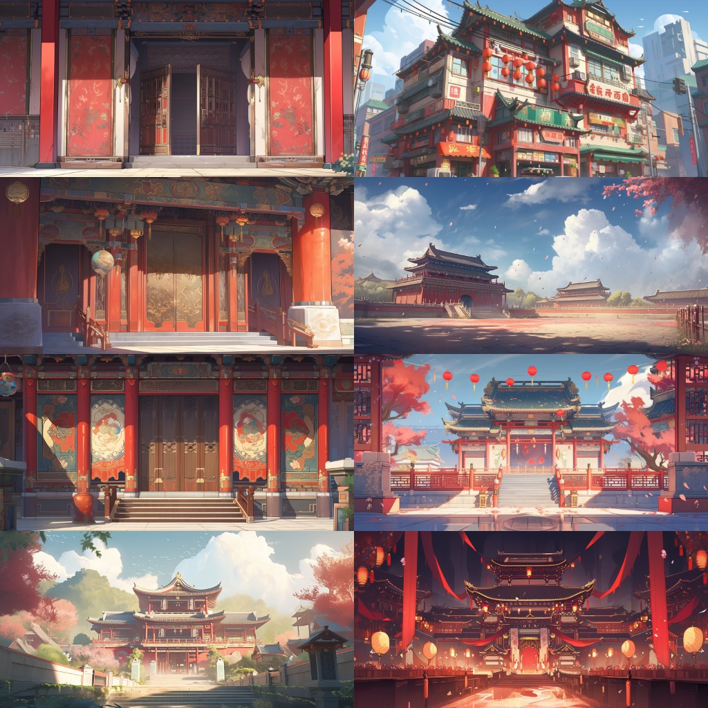 China 225 background illustrations