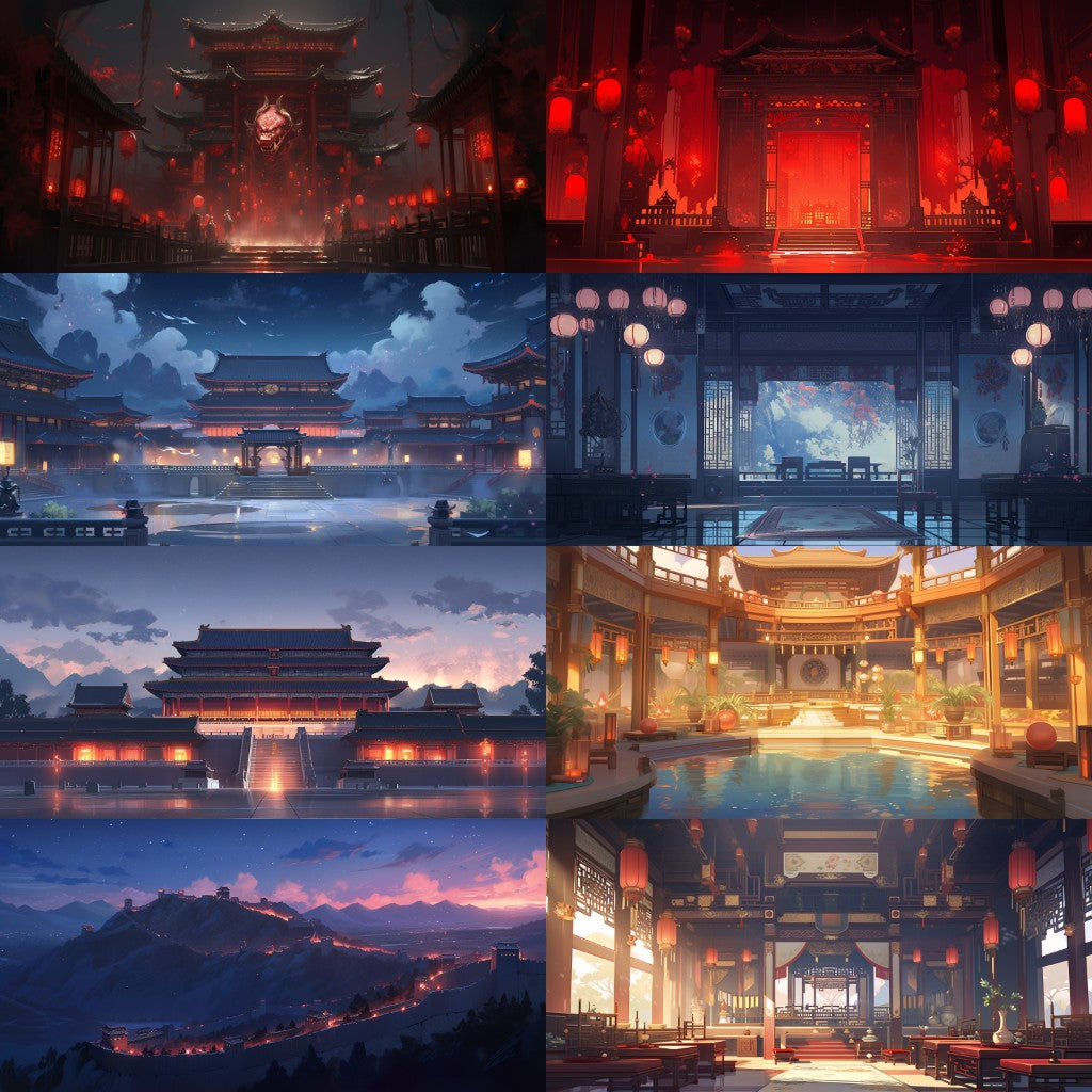 China 225 background illustrations