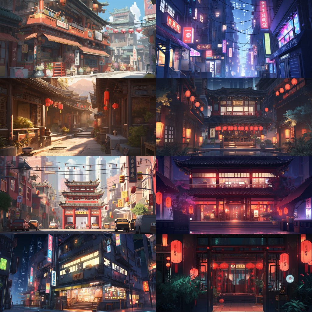 China 225 background illustrations