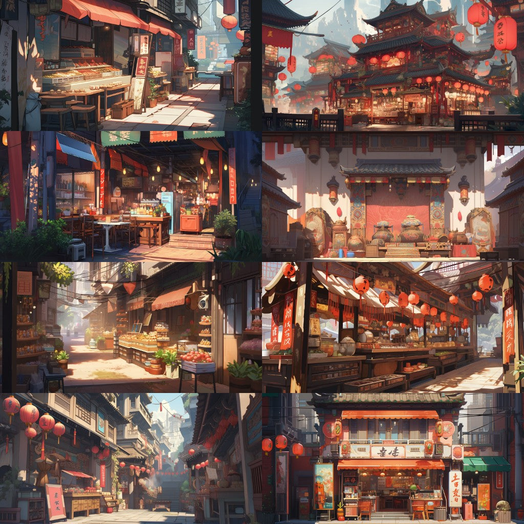 China 225 background illustrations