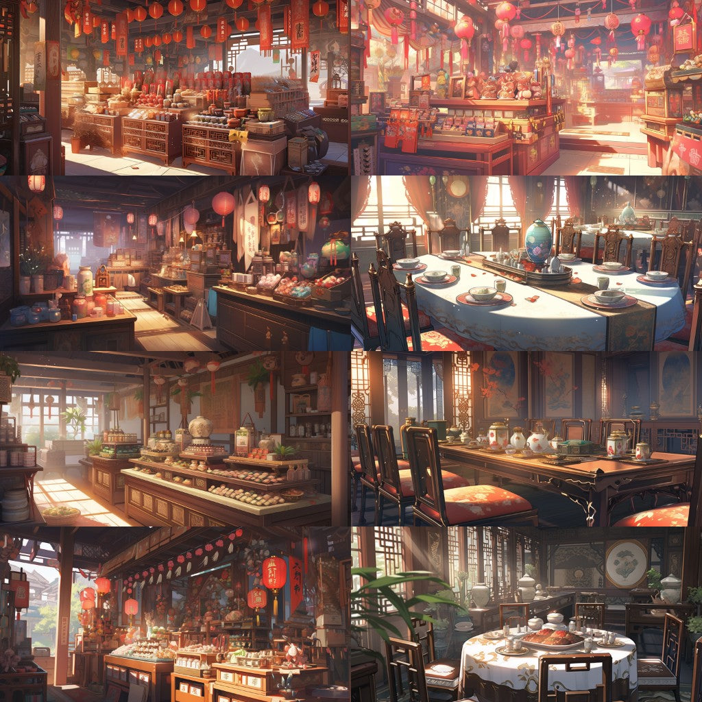 China 225 background illustrations