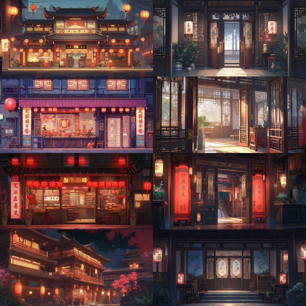 China 225 background illustrations