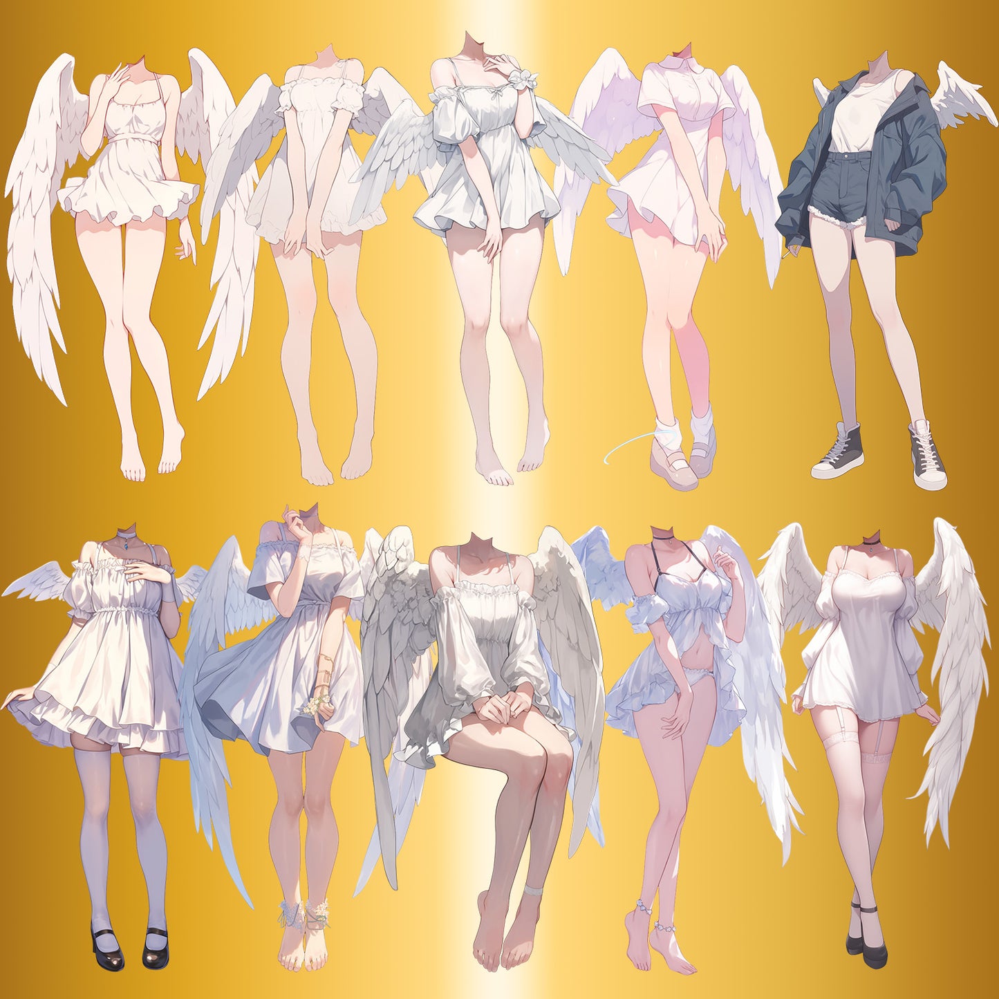 Cosplay 50 standing illustration (Female)