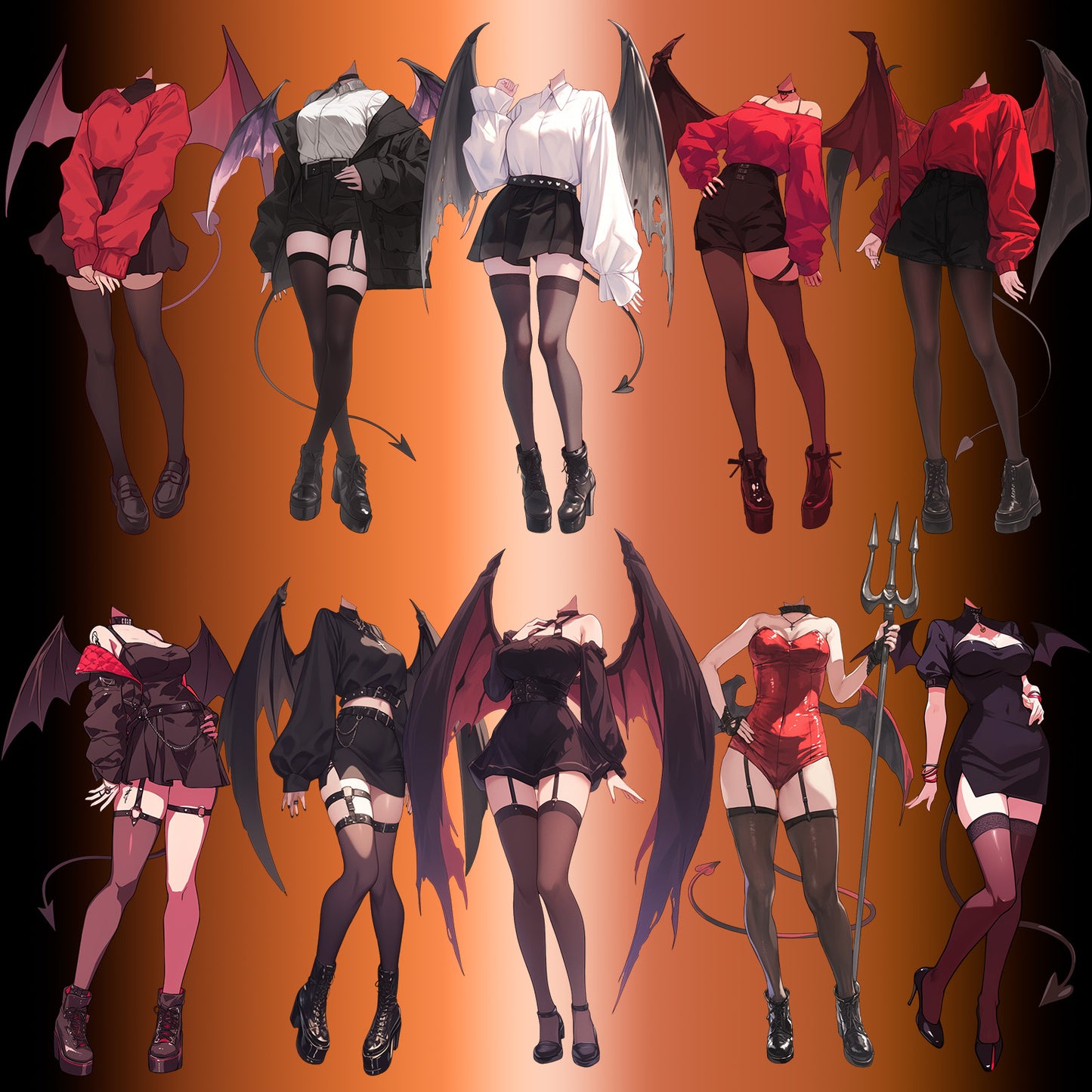 Cosplay 50 standing illustration (Female)