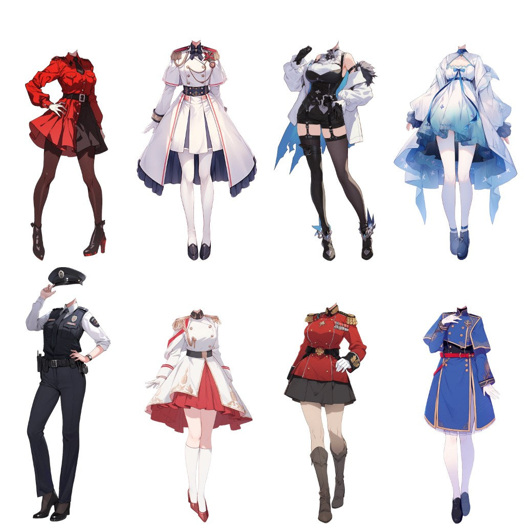 Cosplay 50 standing illustration (Female)