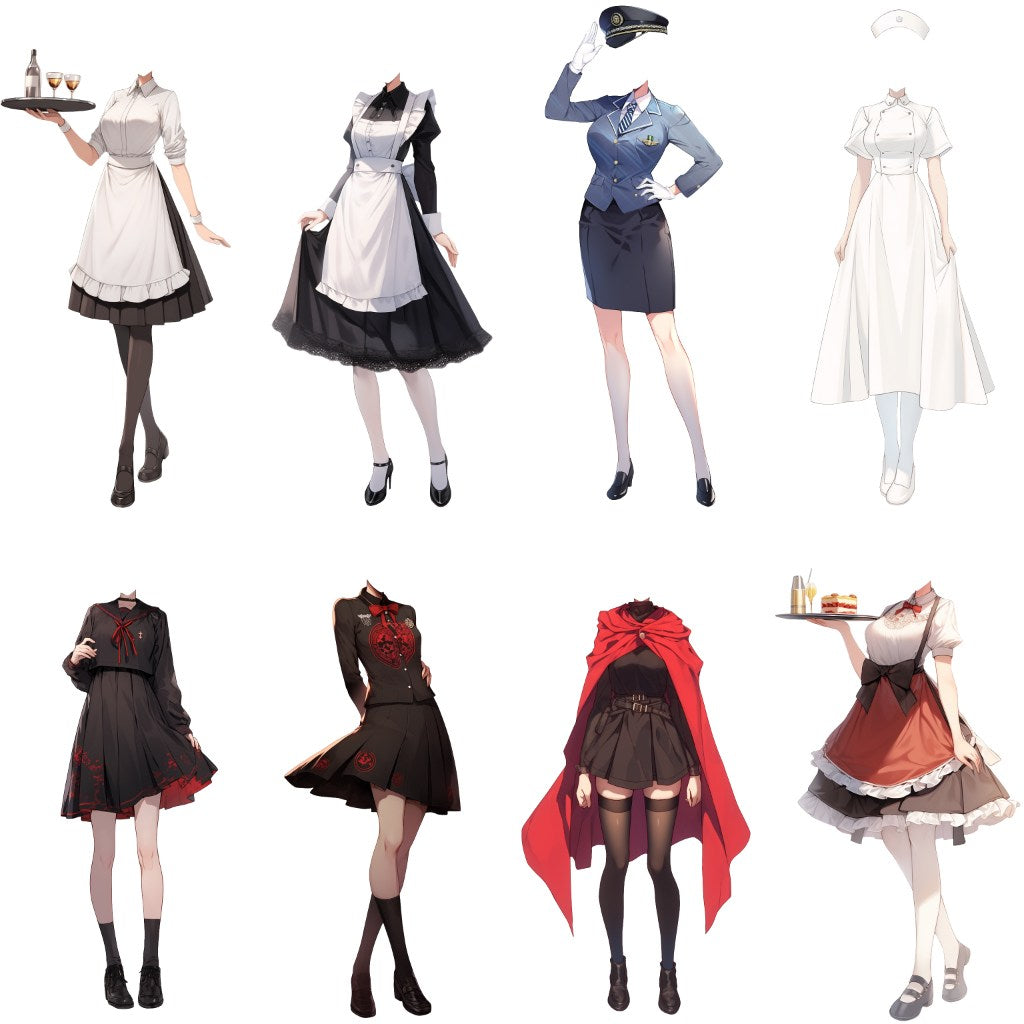 Cosplay 50 standing illustration (Female)