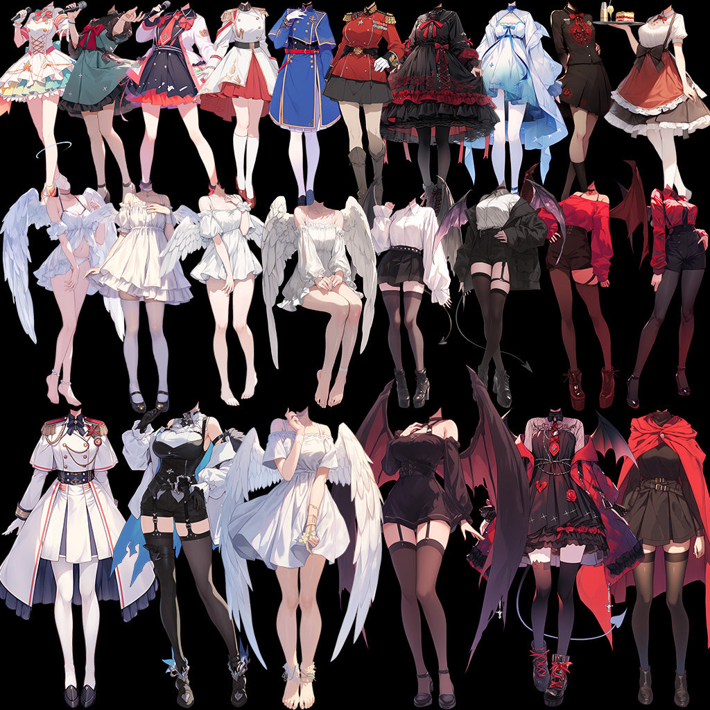 Cosplay 50 standing illustration (Female)