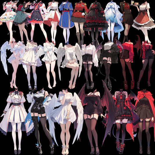 Cosplay 50 站姿插画(女)