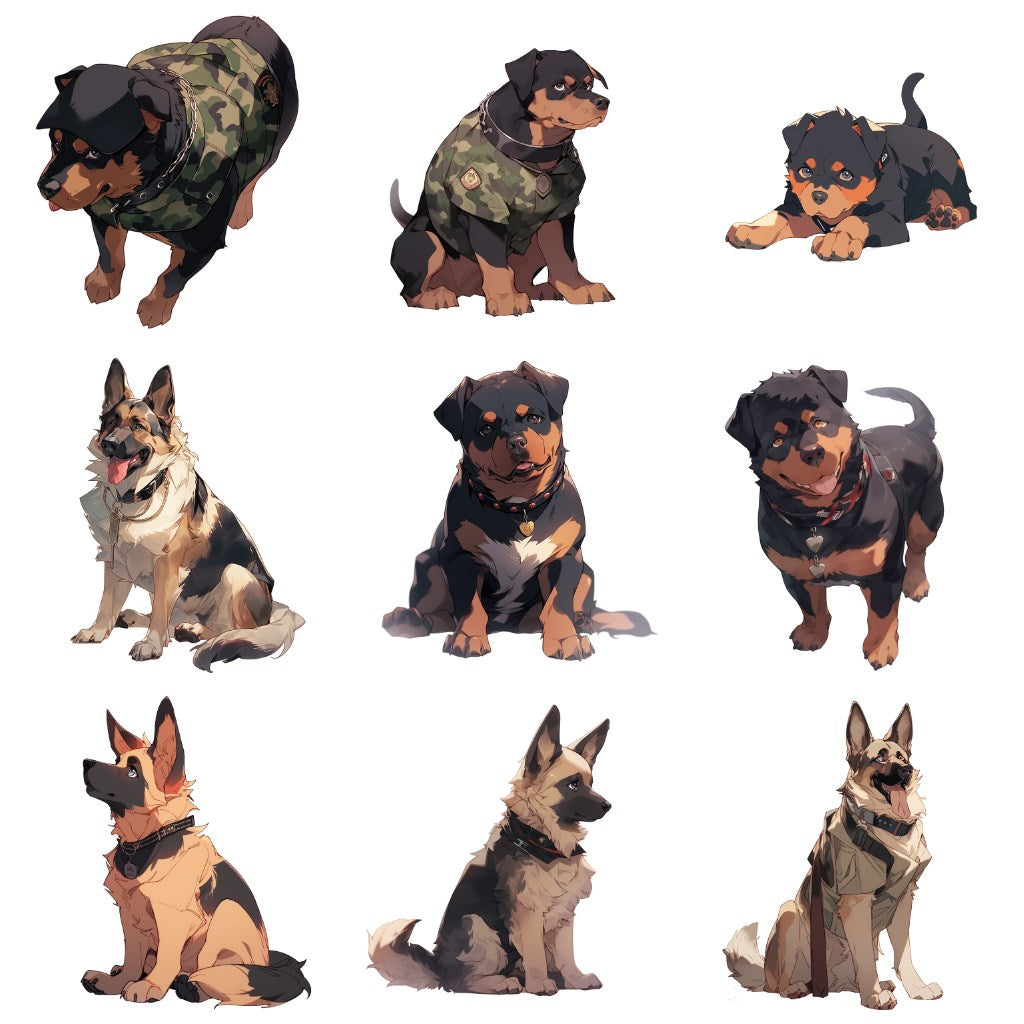 Dog 113 Illustrations (Transparent PNG)