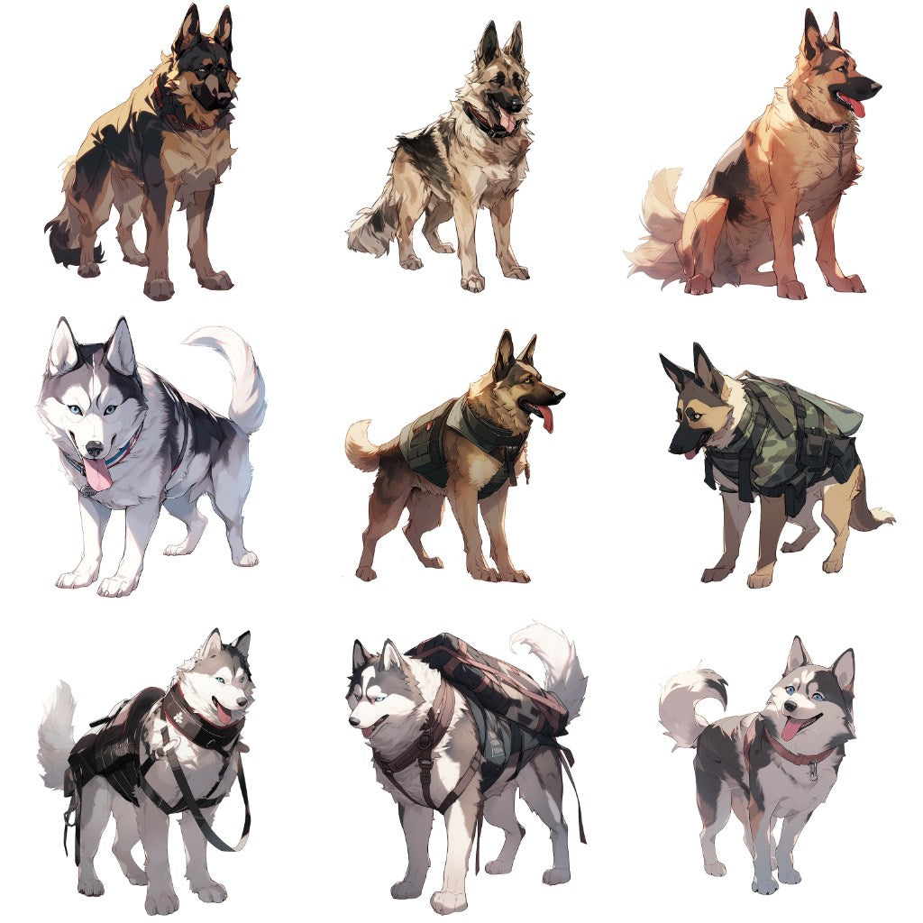 Dog 113 Illustrations (Transparent PNG)