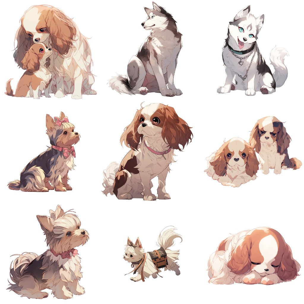 Dog 113 Illustrations (Transparent PNG)