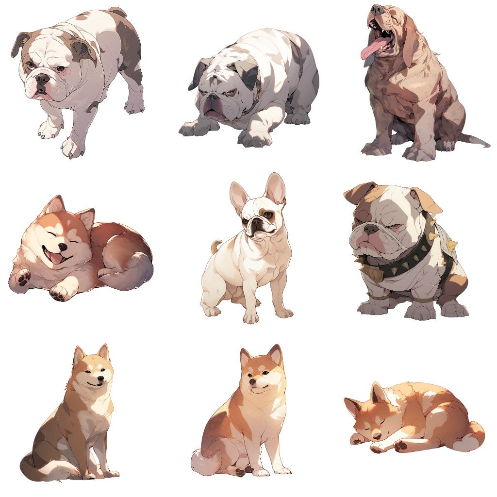 Dog 113 Illustrations (Transparent PNG)