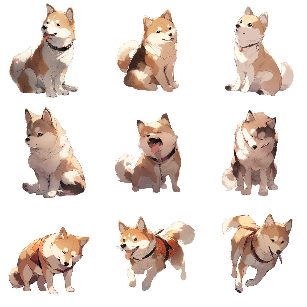 Dog 113 Illustrations (Transparent PNG)