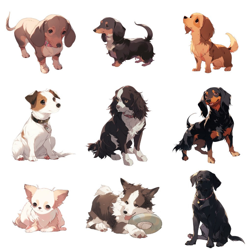 Dog 113 Illustrations (Transparent PNG)