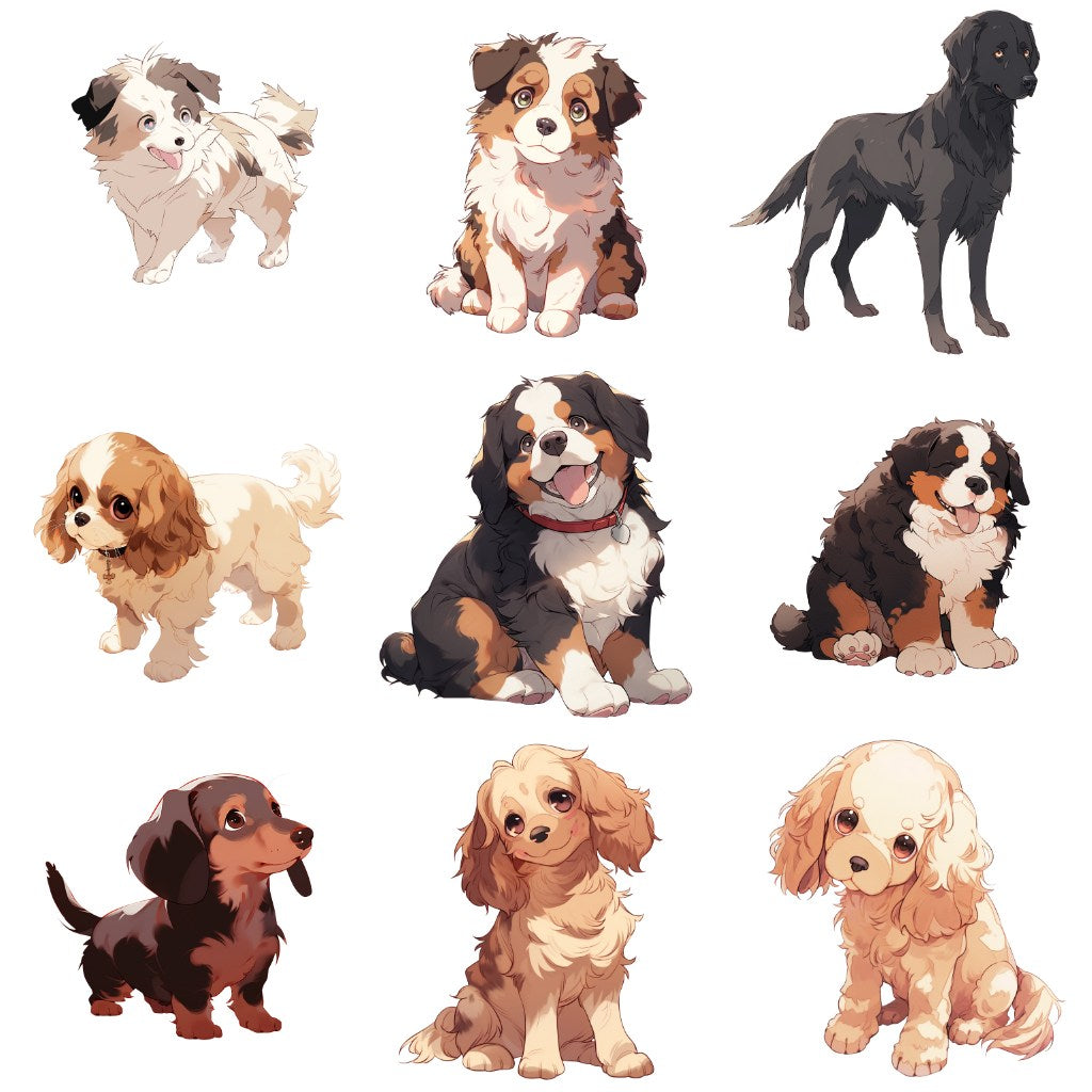 Dog 113 Illustrations (Transparent PNG)