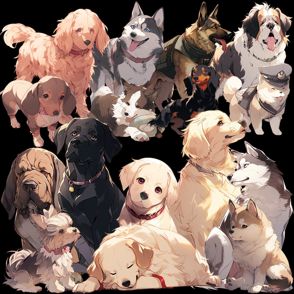 Dog 113 Illustrations (Transparent PNG)