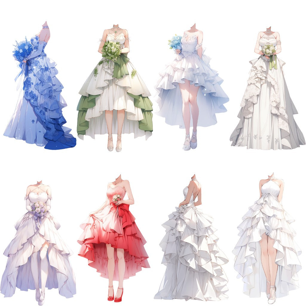 Dress 50 standing illustration (Female)