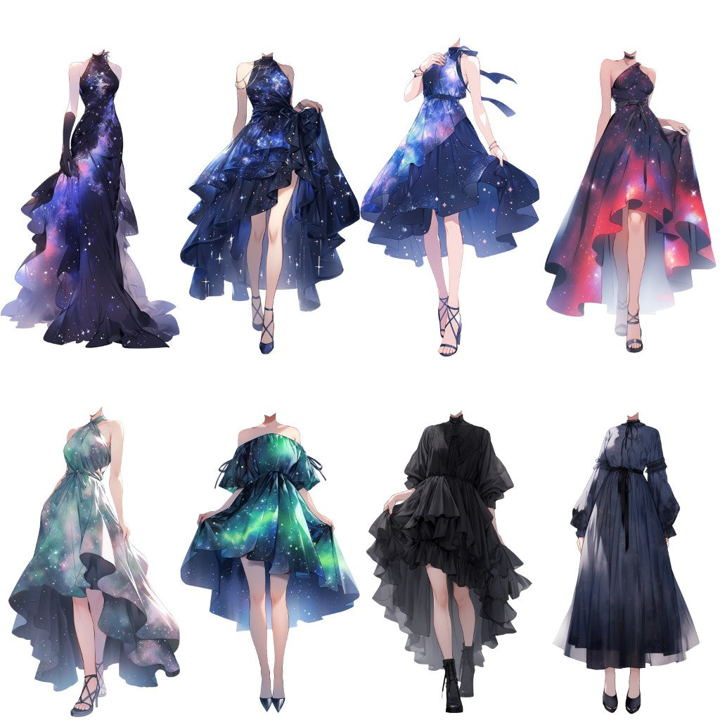 Dress 50 standing illustration (Female)