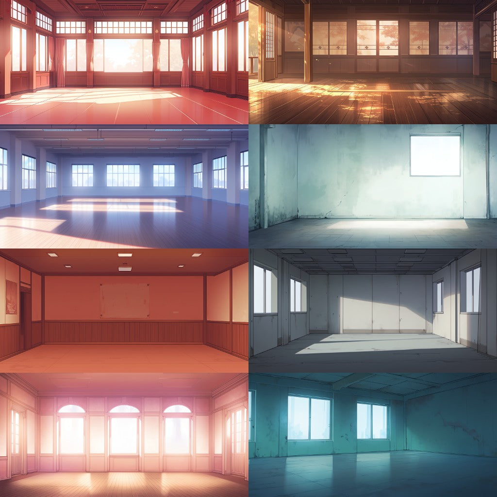 Empty room 100 background illustrations